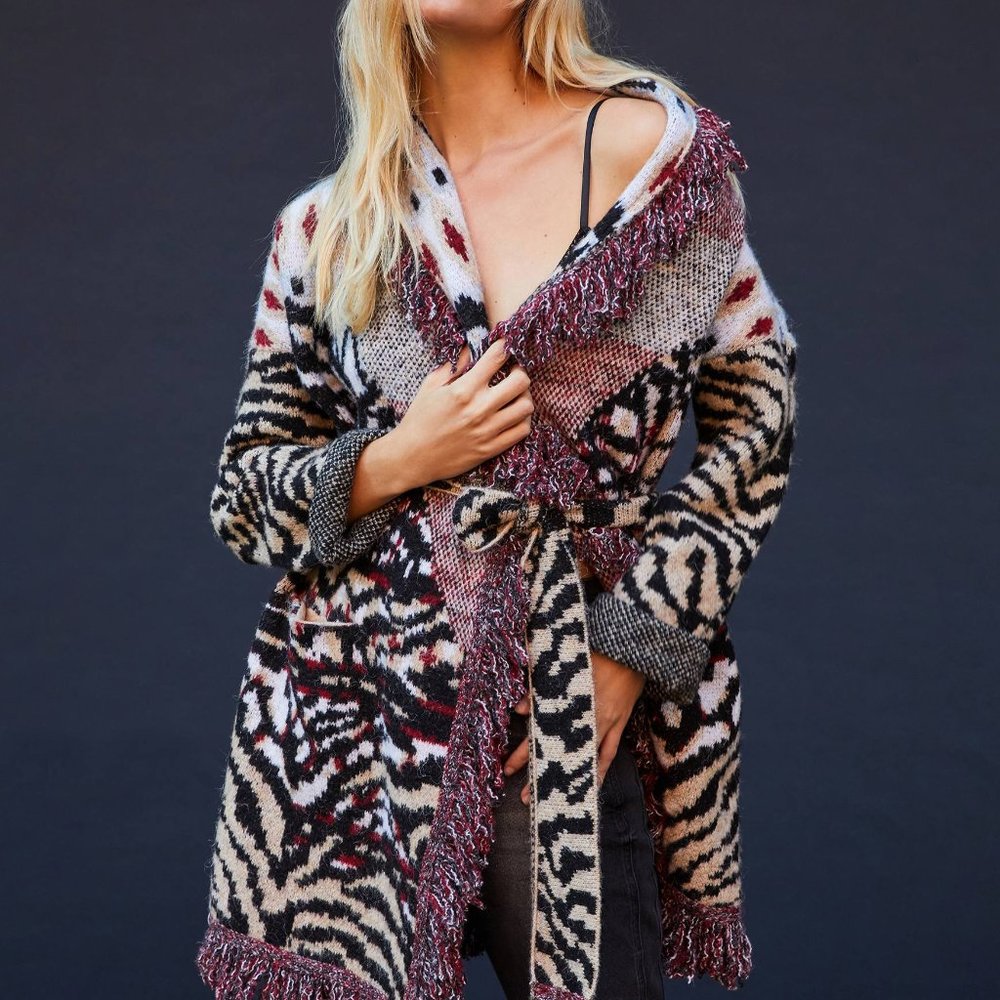 Anthropologie Paloma Fringed Cardigan